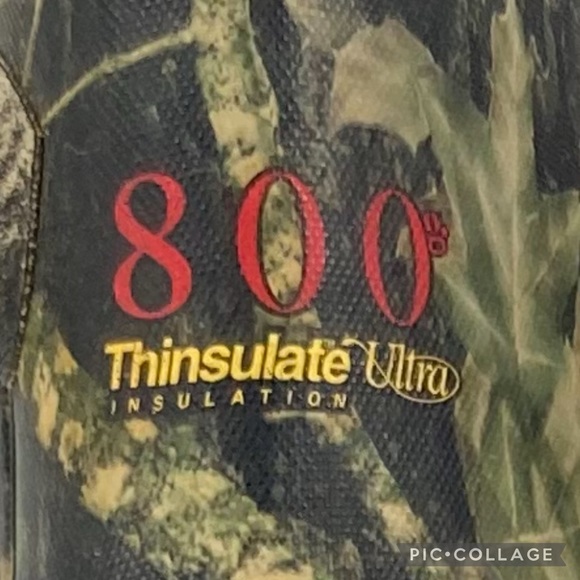 Cabela’s Waterproof 800g Thinsulate Ultra Boots Steel Shank Camouflage Women 7M - Picture 11 of 11